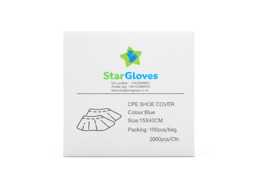 Disposable Overshoes Blue (100 overshoes per pack)