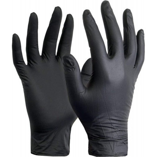Black Nitrile Powder Free Gloves (100pcs per pack)