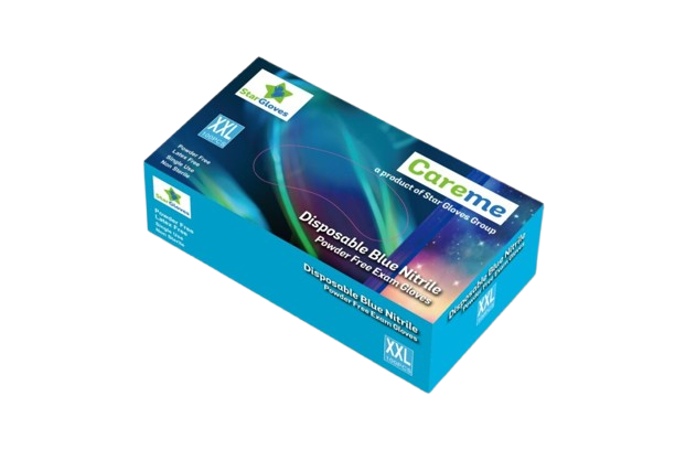 Blue Nitrile Gloves Powder Free (200pcs per pack)