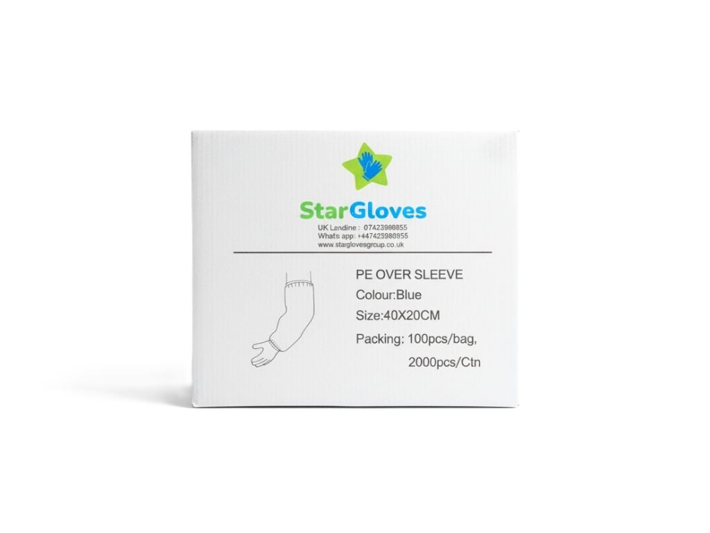 Disposable Over Sleeves Blue (100 sleeves per pack)